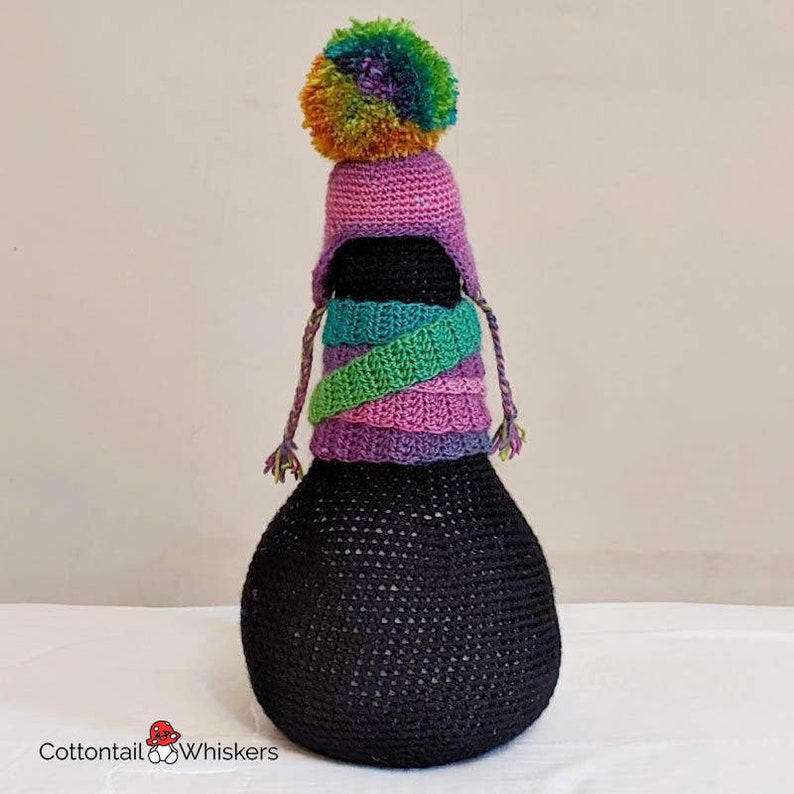 Crochet Penguin Doorstop, PDF PATTERN ONLY, Fantasy Creature, Amigurumi Tutorial, Shelf Sitter, Softoy, Pru image 7