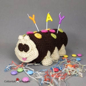 Crochet Caterpillar Cake, PDF PATTERN ONLY, Soft Toy Amigurumi, Colin image 6