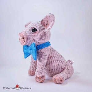 Sweet Pig Crochet Pattern PDF Download, Piglet Plush, Piggie Stuffed Toy, Amigurumi Plushie image 7