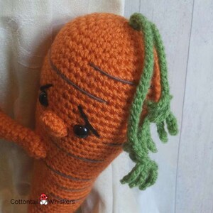 Crochet Carrot Curtain Tie Backs, PDF PATTERN ONLY, Amigurumi Vegetable, Nursery Decoration, Baby Shower Birthday Gift image 5