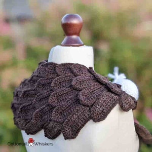 Crochet American Eagle Shawl, PDF PATTERN ONLY, Feather Scarf, Amigurumi Bird Wrap image 6
