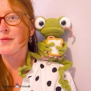 Adorable Crochet Frog & Worm Amigurumi PDF Pattern Fun Toad Toy Making Tutorial image 7