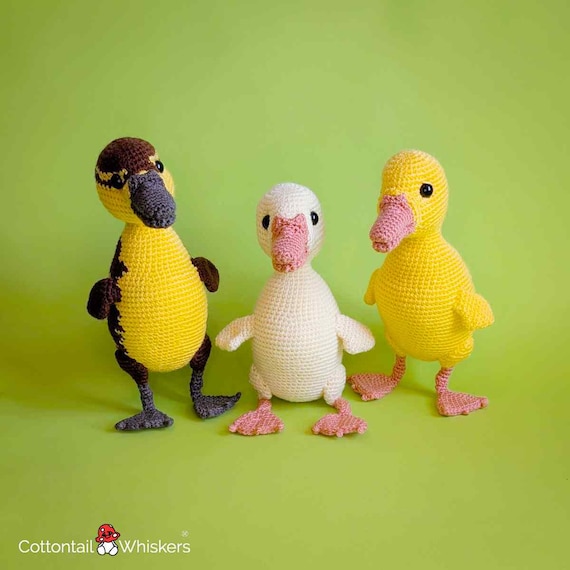 Crochet Duckling Pattern, Farm Animals, Amigurumi Duck, PDF Digital Download Tutorial
