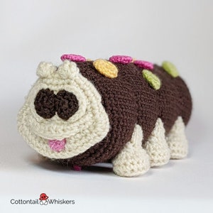 Crochet Caterpillar Cake, PDF PATTERN ONLY, Soft Toy Amigurumi, Colin image 9