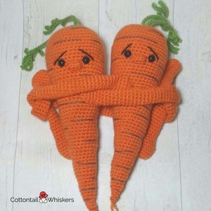 Crochet Carrot Curtain Tie Backs, PDF PATTERN ONLY, Amigurumi Vegetable, Nursery Decoration, Baby Shower Birthday Gift image 6