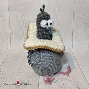 Adorable motif pigeon au crochet Tutoriel peluche amigurumi PDF UNIQUEMENT image 9