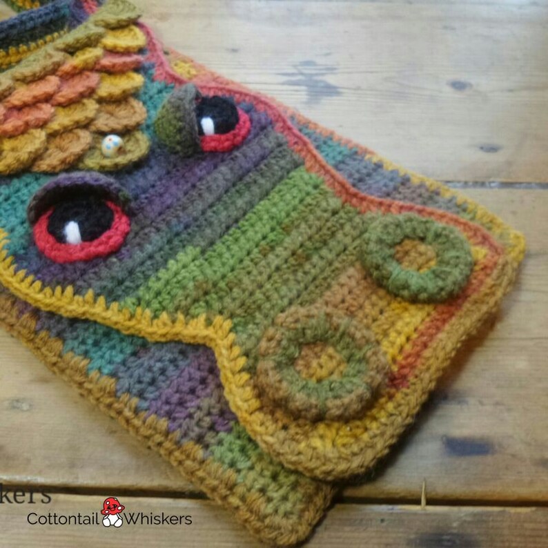 Crochet Dragon Scale Bag PDF PATTERN ONLY Messenger Satchel Etsy