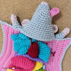 Modèle de biologie de dissection de rat au crochet, téléchargement numérique PDF, tutoriel souris Amigurumi image 6