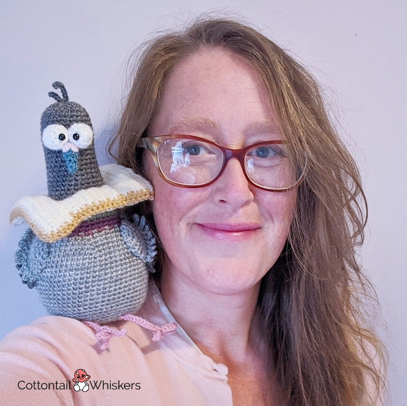 Adorable motif pigeon au crochet Tutoriel peluche amigurumi PDF UNIQUEMENT image 3