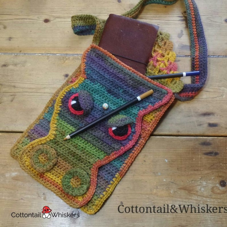 Crochet Dragon Scale Bag PDF PATTERN ONLY Messenger Satchel Etsy