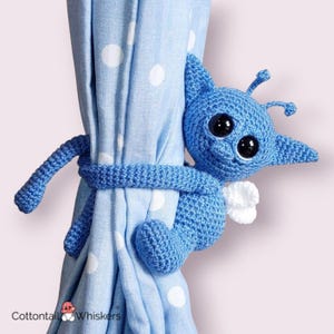 Cornish Pixie Häkelanleitung, Vorhang Raffhalter, PDF Digital Download, Amigurumi, Kinderzimmer Deko