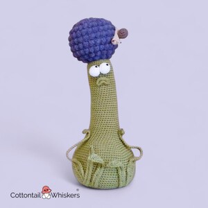 Patrón de ganchillo de flores, tope de puerta de ajo amigurumi, decoración de casa de campo, tutorial digital en PDF para descarga.