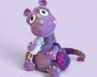 Crochet Dragon & Sheep Pattern Bundle, PDF Digital Download, Amigurumi Soft Toy Plushie