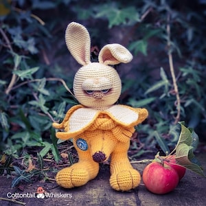 Patrón Conejito Plátano a Ganchillo, Descarga Digital PDF, Conejo Rudo Amigurumi, Peluche, Tutorial Peluche