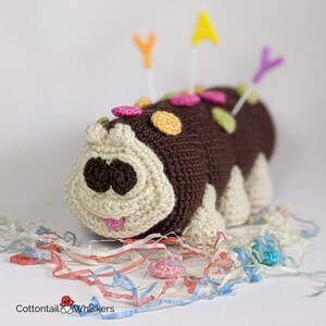 Crochet Caterpillar Cake, PDF PATTERN ONLY, Soft Toy Amigurumi, Colin image 8