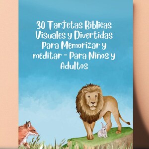 30 Tarjetas Bíblicas Visuales y Divertidas para Memorizar y Meditar – Para Niños y Adultos