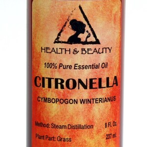 8 oz CITRONELLA ESSENTIAL OIL Organic Aromatherapy Natural 100% Pure