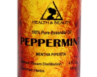 4 oz PEPPERMINT ESSENTIAL OIL Organic Aromatherapy Natural 100% Pure