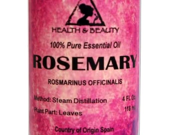 4 oz ROSEMARY ESSENTIAL OIL Organic Aromatherapy Natural 100% Pure