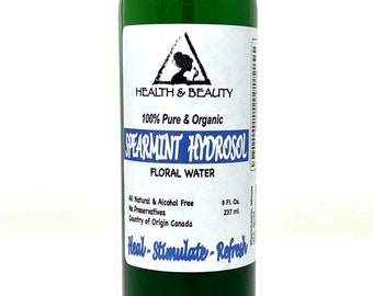 8 oz SPEARMINT HYDROSOL ORGANIC Floral Water  Pure Natural