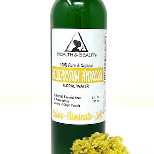 8 oz HELICHRYSUM HYDROSOL ORGANIC Floral Water Pure Natural