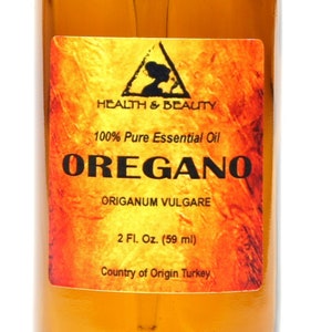 2 oz OREGANO ESSENTIAL OIL Organic Aromatherapy Natural 100% Pure with Glass Dropper image 1