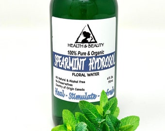 4 oz SPEARMINT HYDROSOL ORGANIC Floral Water  Pure Natural