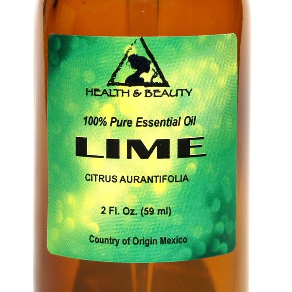 2 oz LIME ESSENTIAL OIL Organic Aromatherapy Natural 100% Pure with Glass Dropper
