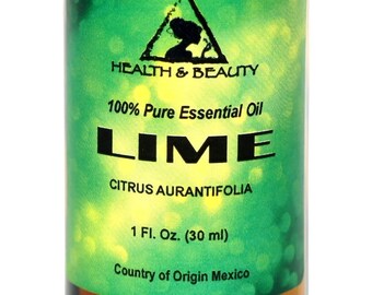 1 oz LIME ESSENTIAL OIL Organic Aromatherapy Natural 100% Pure with Glass Dropper