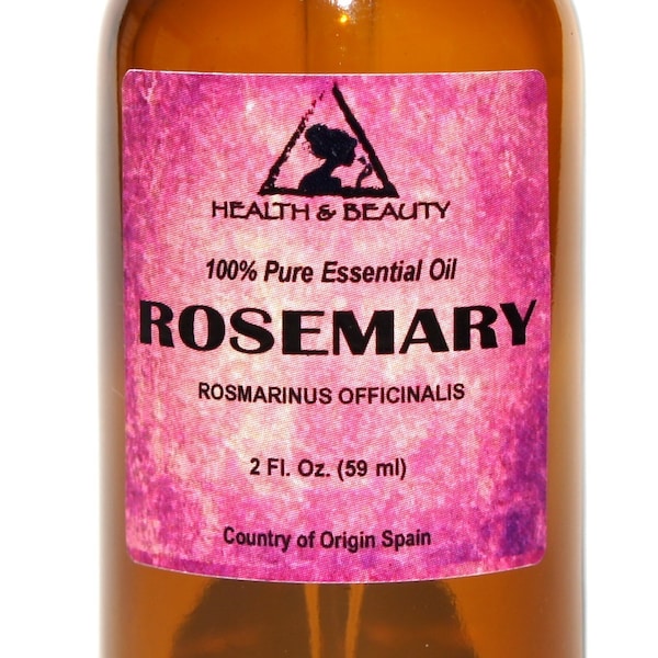 2 oz ROSEMARY ESSENTIAL OIL Organic Aromatherapy Natural 100% Pure with Glass Dropper