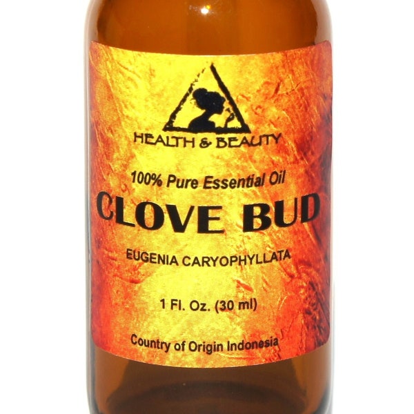 1 oz CLOVE BUD ESSENTIAL Oil Organic Aromatherapy Natural 100% Pure with Glass Dropper