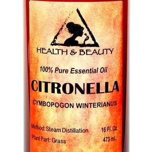 16 oz CITRONELLA ESSENTIAL OIL Organic Aromatherapy Natural 100% Pure