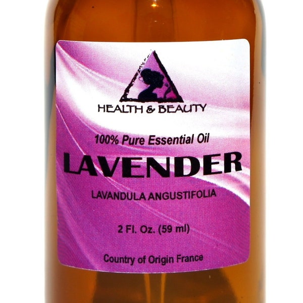 2 oz LAVENDER ESSENTIAL OIL Organic Aromatherapy Natural 100% Pure with Glass Dropper