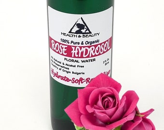 2 oz BULGARIAN ROSE HYDROSOL Organic Floral Water  Pure Natural