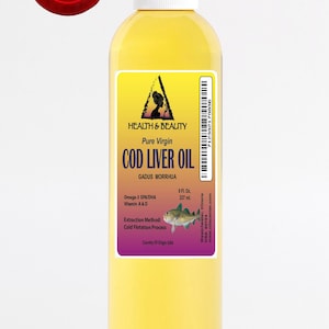 8 oz ARCTIC COD LIVER Oil All Natural 100% Pure in Liquid