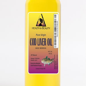 16 oz ARCTIC COD LIVER Oil All Natural 100% Pure in Liquid