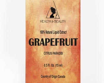 0.5 oz, 15 ml GRAPEFRUIT LIQUID EXTRACT 100% Natural (Standardized) Pure with Glass Bottle