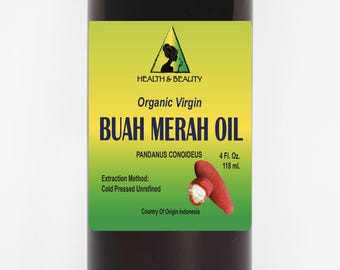 4 oz BUAH MERAH Oil UNREFINED Organic Virgin Natural 100% Pure
