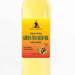 2 oz GREEN TEA SEED Oil Refined Organic Cold Pressed Raw Natural 100% Pure
