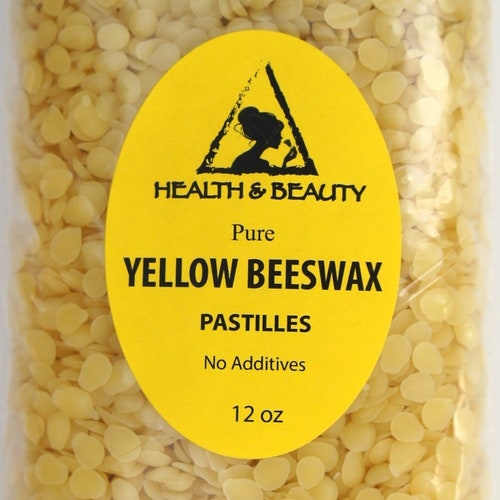 12 Oz YELLOW BEESWAX Bees WAX Organic Pastilles Beads Premium Etsy