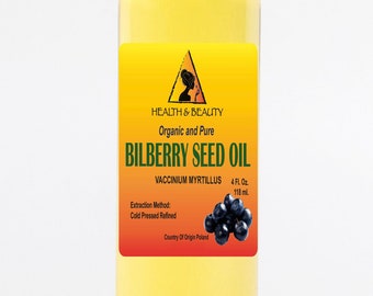 4 oz BILBERRY / BLUEBERRY Seed OIL Refined Organic Cold Pressed Pure