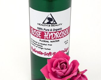 2 oz ROSE HYDROSOL ORGANIC Floral Water  Pure Natural