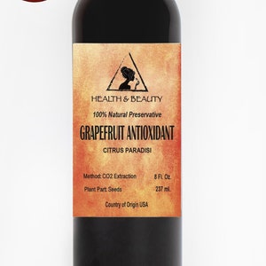 8 oz, 237 ml GRAPEFRUIT ANTIOXIDANT PRESERVATIVE Organic Natural Extract 100% Pure