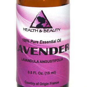 0.5 oz LAVENDER ESSENTIAL OIL Organic Aromatherapy Natural 100% Pure in Glass Bottle