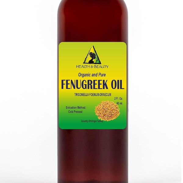 2 oz FENUGREEK (METHI) OIL Organic Carrier Cold Pressed Pure