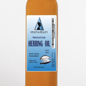 8 oz HERRING OIL CRUDE Natural Fishing Scent Attractant