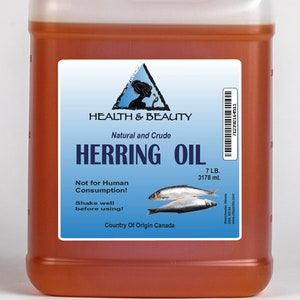 7 Lb, 1 gal HERRING OIL CRUDE Natural Fishing Scent Attractant