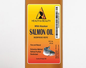 48 oz Wild ALASKAN SALMON OIL All Natural 100% Pure for Dogs and Cats