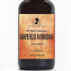 1 oz, 30 ml GRAPEFRUIT ANTIOXIDANT PRESERVATIVE Organic Natural Extract 100% Pure with Glass Bottle