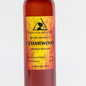 8 oz CEDARWOOD ESSENTIAL OIL Organic Aromatherapy Natural 100% Pure